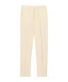 Ami Alexandre Mattiussi White Wool Wide Trousers White In Metallic