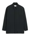 Ami Alexandre Mattiussi Black Wool Long Oversized Shirt Grey In Black