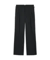 Ami Alexandre Mattiussi Ami Paris Charcoal Gray Wool Trousers In Black