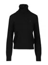 Ami Alexandre Mattiussi Wool Merinos Adc Sweater Knitwear Black In Black