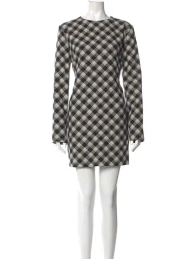 Pre-owned Ami Alexandre Mattiussi Wool Mini Dress In Multi