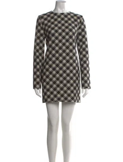 Pre-owned Ami Alexandre Mattiussi Wool Mini Dress In Multi