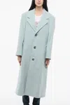 Ami Alexandre Mattiussi Ami Paris Aquamarine Single-breasted Coat