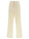Ami Alexandre Mattiussi Tailored Trousers With Pleats And Pockets In White