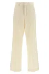 Ami Alexandre Mattiussi Tailored Trousers With Pleats And Pockets In White