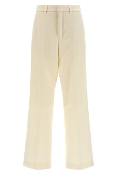 Ami Alexandre Mattiussi Tailored Trousers With Pleats And Pockets In White
