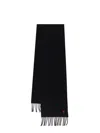 Ami Alexandre Mattiussi Ami Paris Men Wool Scarf In Black