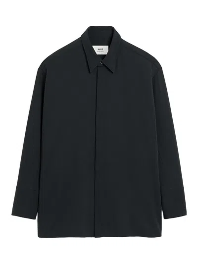 Ami Alexandre Mattiussi Ami Paris Women Wool Shirt In Black