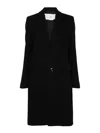 Ami Alexandre Mattiussi Ami Paris Wool Single-breasted Coat In Negro