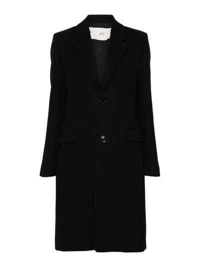 Ami Alexandre Mattiussi Ami Paris Black Single-breasted Jacket In Wool Women
