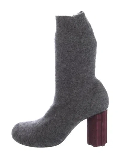 Pre-owned Ami Alexandre Mattiussi Wool Sock Boots In Multi