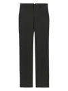 Ami Alexandre Mattiussi Straight Fit Trousers In Light Wool Twill. In Black