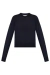Ami Alexandre Mattiussi Ami Paris De Coeur Jumper In Bleu Nuit