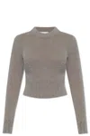 Ami Alexandre Mattiussi Wool Sweater In Dove Grey