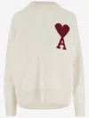 Ami Alexandre Mattiussi Wool Sweater With Logo In White