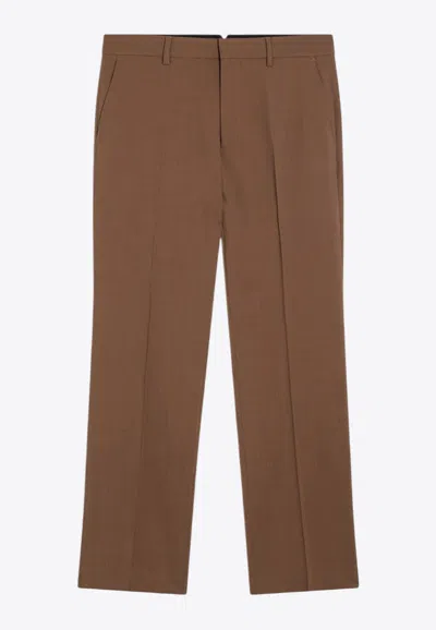 AMI ALEXANDRE MATTIUSSI WOOL TAILORED PANTS