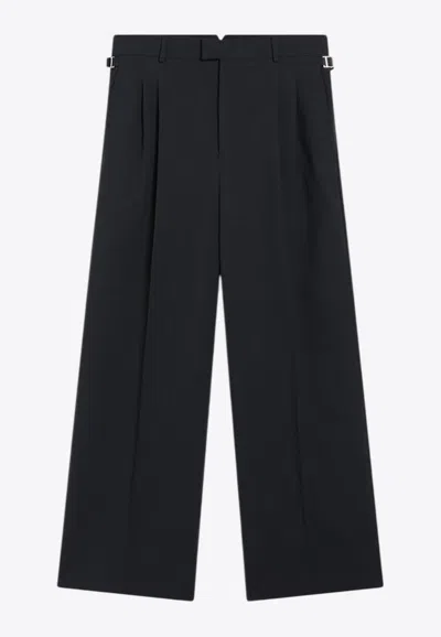 AMI ALEXANDRE MATTIUSSI WOOL TAILORED PANTS