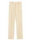 Ami Alexandre Mattiussi White Wool Large Fit Trousers White In Neutral