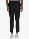 Ami Alexandre Mattiussi Ami Paris Charcoal Grey Wool Trousers Men In Black