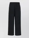 Ami Alexandre Mattiussi Wool Trousers With Back Pockets And Wide Leg In Blue