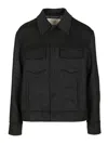 Ami Alexandre Mattiussi Adjustable Cuffs Chest Pockets Long Sleeves In Black