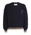 Ami Alexandre Mattiussi Ami Paris Sweaters In Navy