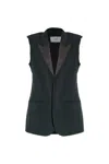 Ami Alexandre Mattiussi Wool Vest In Gray