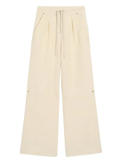 Ami Alexandre Mattiussi Wool Zipped Trousers In Neutral