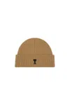 Ami Alexandre Mattiussi Woolen Hat In Brown
