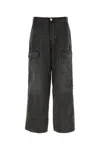 Ami Alexandre Mattiussi Relaxed Worker Baggy Jeans In Black In Black