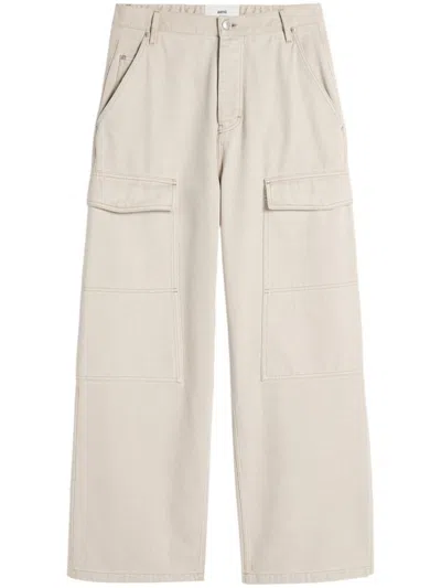 Ami Alexandre Mattiussi Worker Baggy Jeans In Neutrals