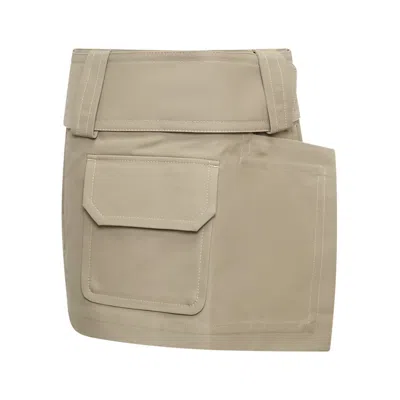 Ami Alexandre Mattiussi Wrap Mini Skirt In Green