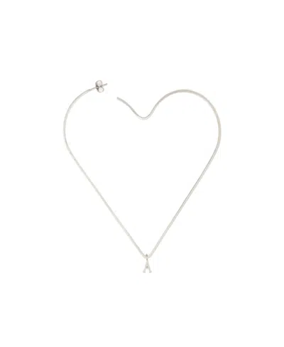 Ami Alexandre Mattiussi X Alan Crocetti Heart-motif Single Earring In White