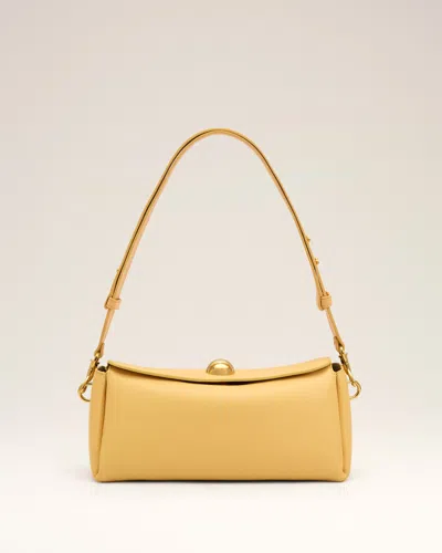 Ami Alexandre Mattiussi Yellow Cow Leather Carrousel Bag Yellow In White