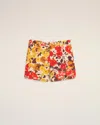 Ami Alexandre Mattiussi Floral-print Cotton Shorts In Multi