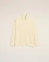Ami Alexandre Mattiussi Yellow Wool Back Slit Loose Shirt Yellow In Butter