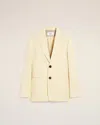 Ami Alexandre Mattiussi Yellow Wool Semi-lined Jacket Yellow In Butter