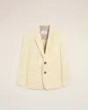 Ami Alexandre Mattiussi Yellow Wool Semi-lined Jacket Yellow In Butter
