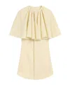 Ami Alexandre Mattiussi Yellow Wool Shirt Dress With Ruff Yellow
