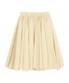 Ami Alexandre Mattiussi Ami Flowing Poppy Cream Wool Pleated Skirt In Butter