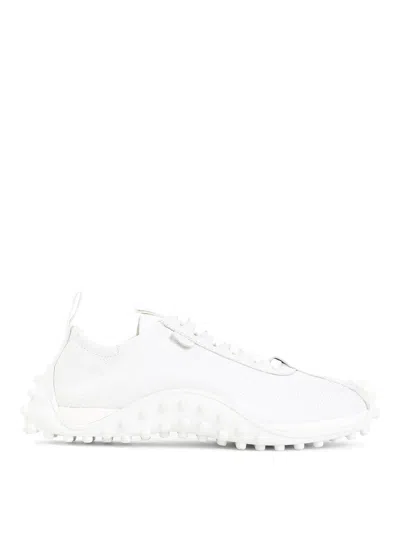 Ami Alexandre Mattiussi Minimalist Low-top White Sheepskin Sneakers