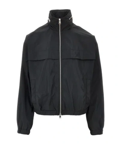 Ami Alexandre Mattiussi Technical Fabric Blouson Jacket In Black