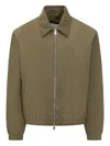 Ami Alexandre Mattiussi Long-sleeved Casual Jacket In Green