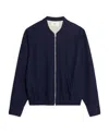 Ami Alexandre Mattiussi Zip-up Bomber Jacket In Blue