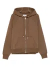 Ami Alexandre Mattiussi Ami Paris Sweatshirt Adc Hoodie With Zip Clothing In Brown