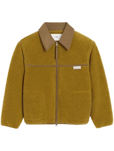 Zip-up Jacket With Structured Silhouette In Green from Ami