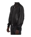 AMI ALEXANDRE MATTIUSSI AMI ALEXANDRE MATTIUSSI ZIP-UP LEATHER JACKET