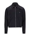 Ami Alexandre Mattiussi Ami Paris Twill Bomber Jacket In Black