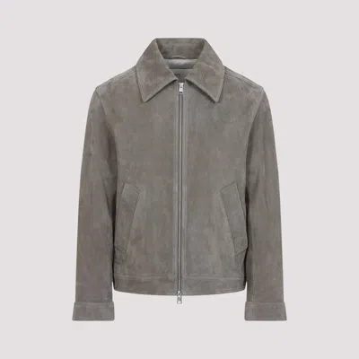 Ami Alexandre Mattiussi Zipped Jacket In Grey
