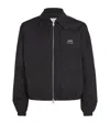 Ami Alexandre Mattiussi Ami Paris Twill Bomber Jacket In Black